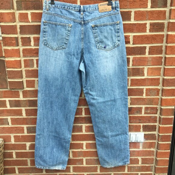 Eddie Bauer Jeans Mens Size 32 Loose Fit Distressed VTG Y2K - Picture 3 of 15